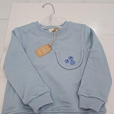 BLUEBERRY POCKET SWEATSHIRT