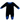 Blue Trim Velour Footie