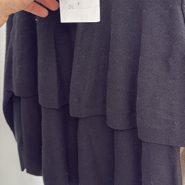 Black Two Tier Knit Skirt
