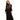 Black Tiered Dress With Floral Top