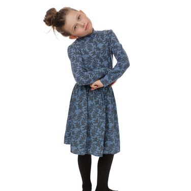 Denim Blue Printed Skirt