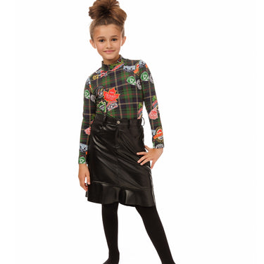 Plaid Printed Multicolor Top