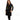 Black Cardigan With Colorful Bowa