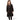 Black Butterfly Drawstring Dress