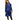 Royal Blue Dress With Knit Cardigan