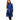 Royal Blue Dress With Knit Cardigan