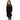 Black Cardigan With Embroidered Flowers On Shoulder