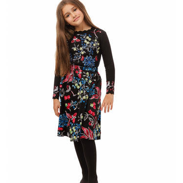 Floral Top (Scalloped Neck)