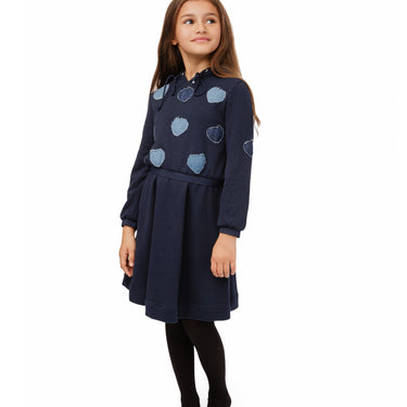 Blue Patchwork Dress