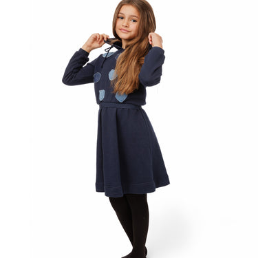 Blue Patchwork Dress