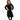 Black Velvet Cargo Pocket Skirt