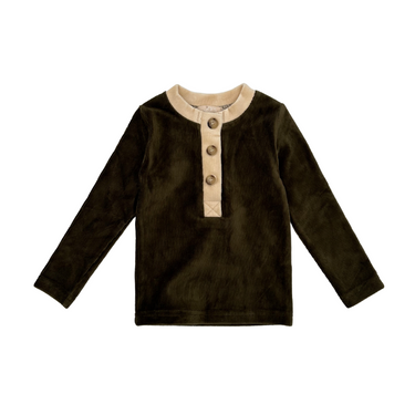 Ribbed Velour Pajamas Top & Bottom