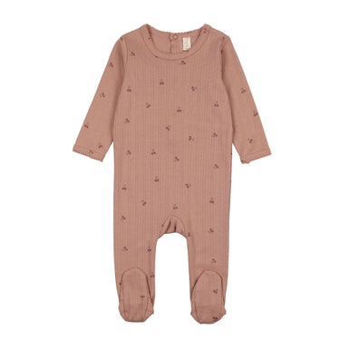 Printed Pointelle Footie