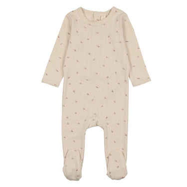 Printed Pointelle Footie