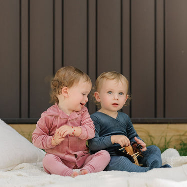 Amour Velour Collection Footie Set