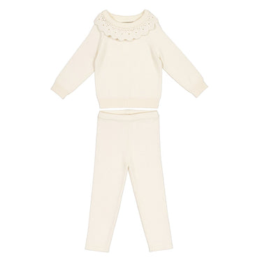 Argyle Knit Set Ruffle