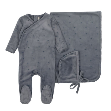 Velour Floral Layette Set