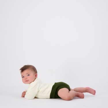 CABLE KNIT ROMPER