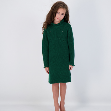 GREEN KNIT DRESS