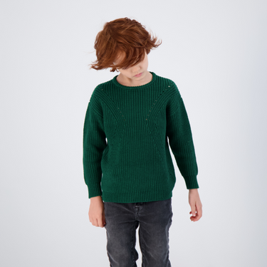 GREEN KNIT TOP