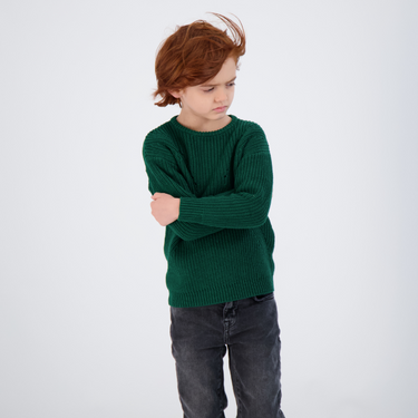 GREEN KNIT TOP