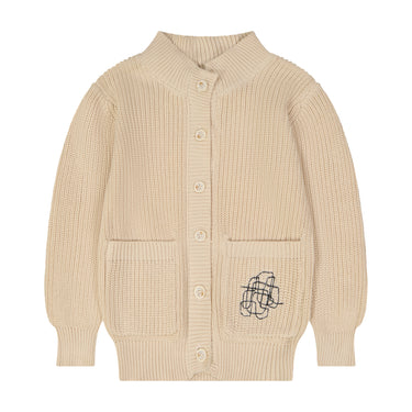 Embroidered Pocket Sweater Ivory