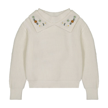 Rib Knit Collar Sweater