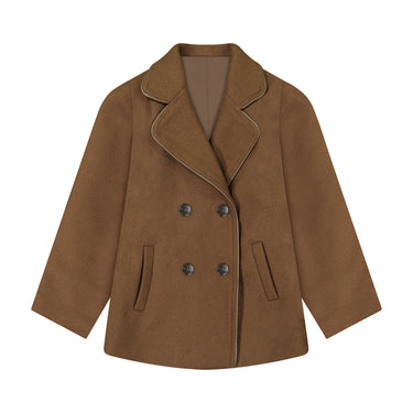 Double Breasted Jacket Brown