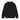 Drawstring Neck Sweatshirt Black