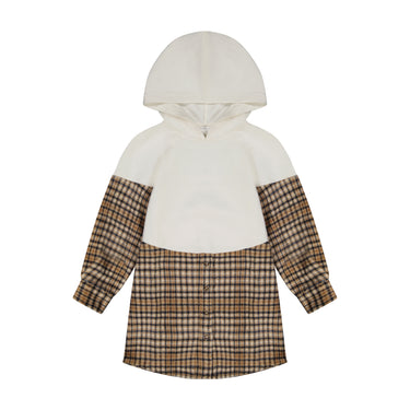 Plaid Hoodie Dress