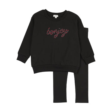 Bon Joy Plaid Sweat Set