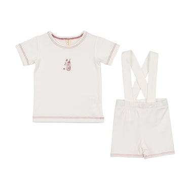Embroidered Lemonade Suspender Set *see note
