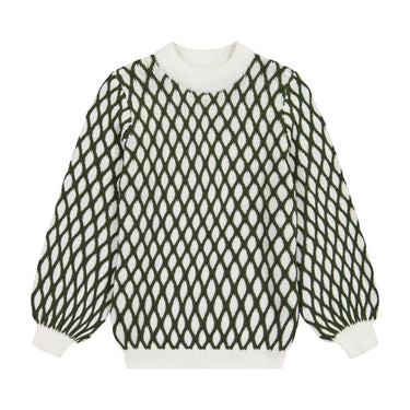 Patterned Knit Girl Sweater