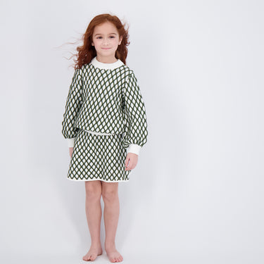 Patterned Knit Girl Sweater