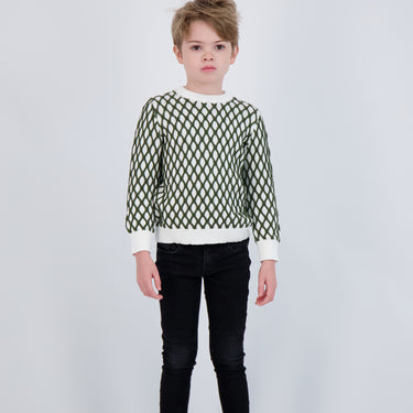 Patterned Knit Sweater