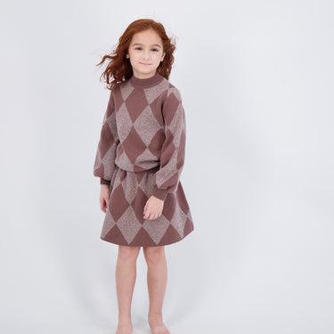 Intarsia Knit Girl Sweater