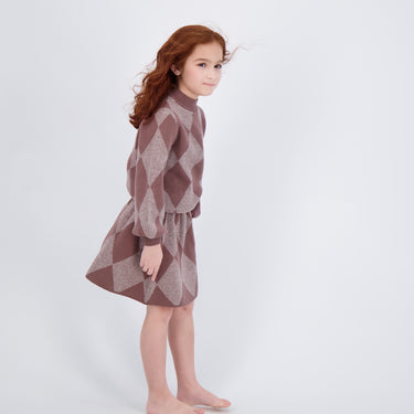 Intarsia Knit Skirt