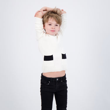 Rib Knit Boy Sweater