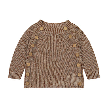 Two-tone Knit Baby Sweater