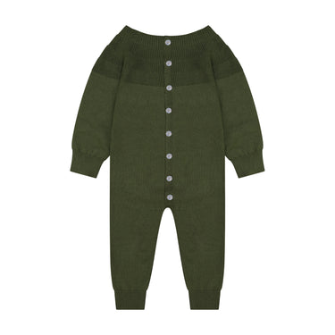 Olive Knit Romper