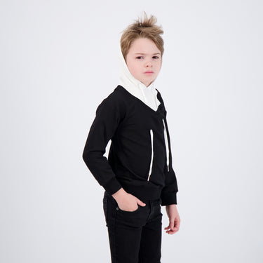 Contrast Hoodie Top